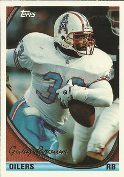Gary Brown Houston Oilers 1994 Topps NFL #380